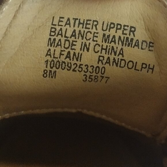 Alfani Men's Randolph Lace-Up Leather NWB - Picture 11 of 11